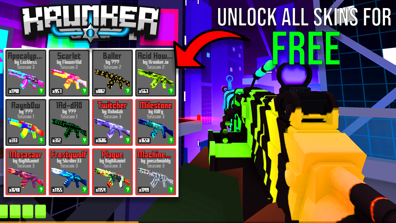 You are currently viewing Krunker.io Unlock All Skins Updated